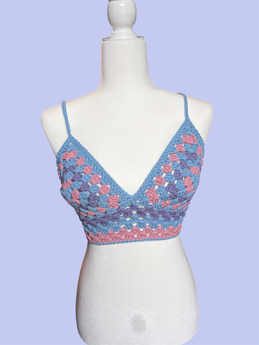 Cotton Crop Top | The Granny Square Top