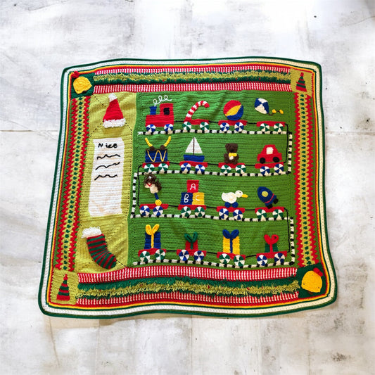Santa's Workshop Christmas Blanket