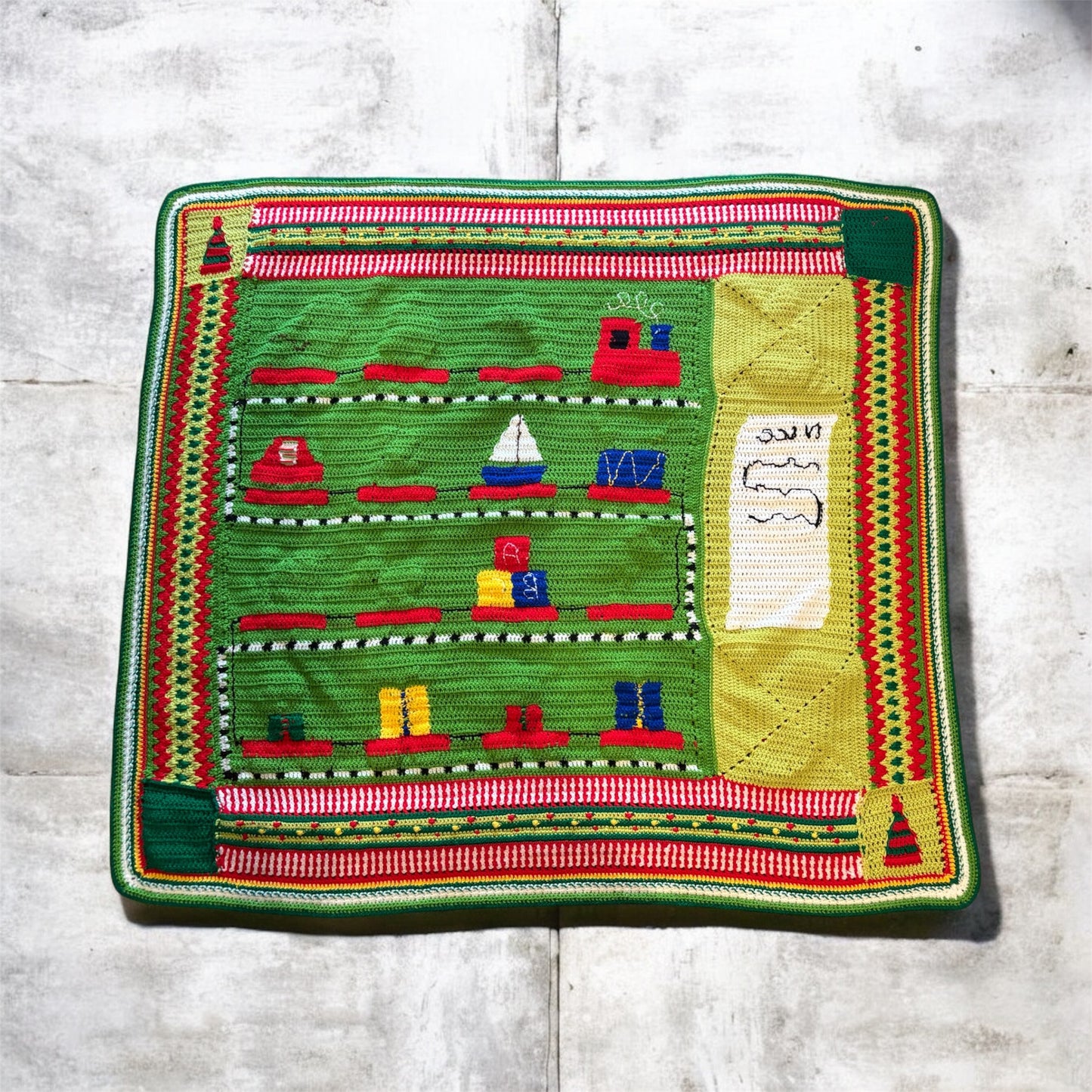 Santa's Workshop Christmas Blanket